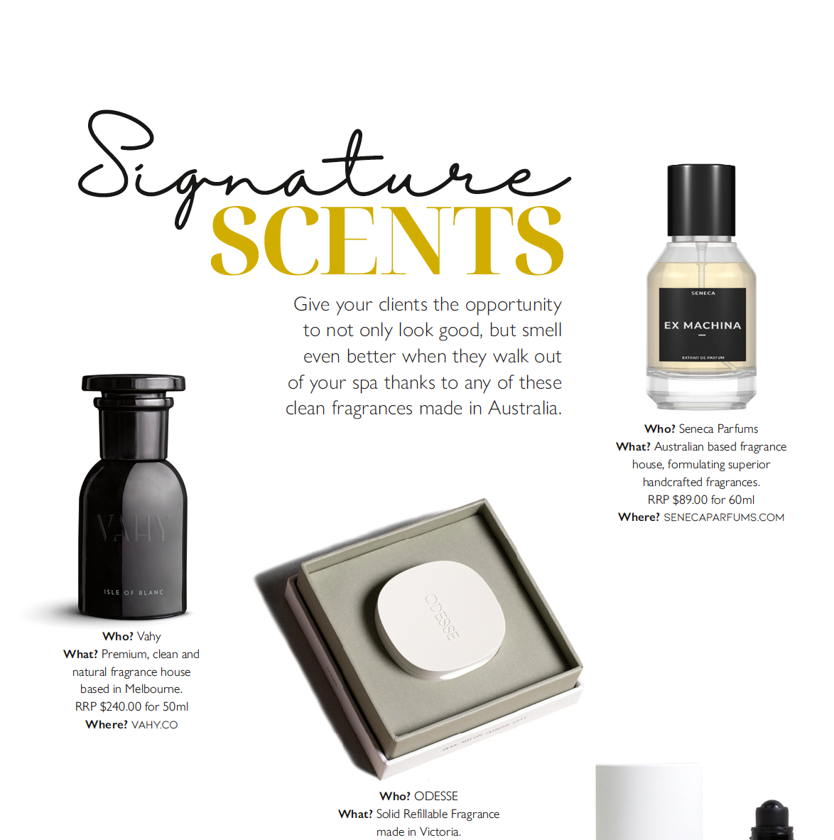Spa + Clinic - Signature Scents